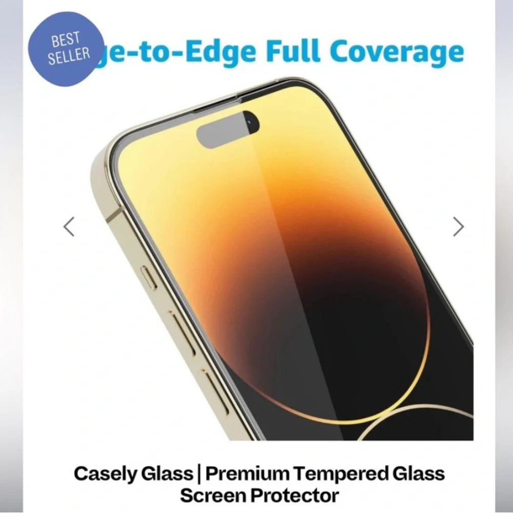 CASELY iPhone 14 Pro Max glass screen protector BRAND NEW SEALED IN BOX
